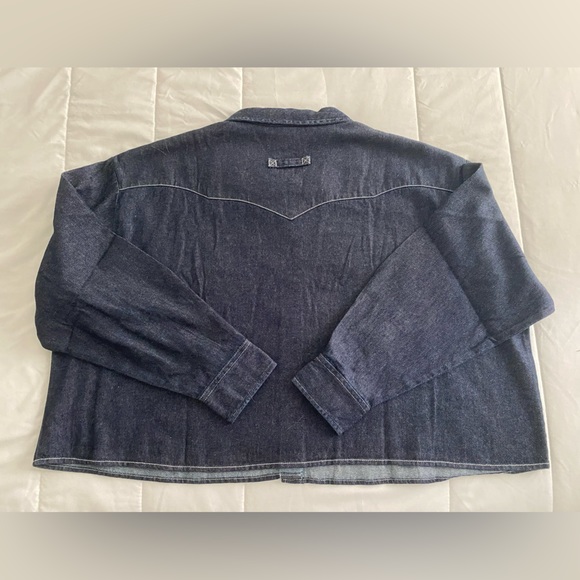 NWT Wrangler Boxy Work Shirt - Picture 9 of 9